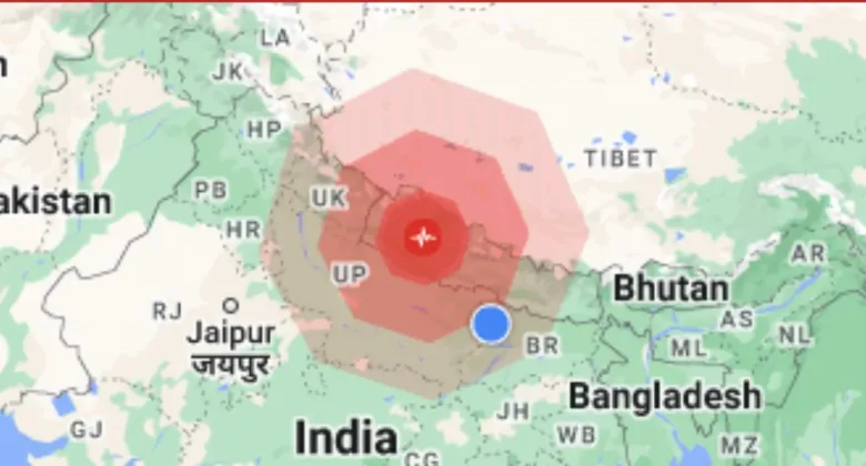 earthquake today lucknow 2023
